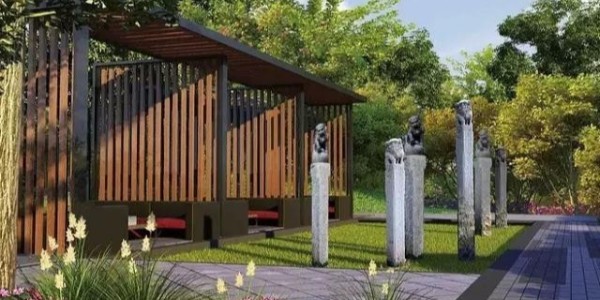 中式廊架、亭廊