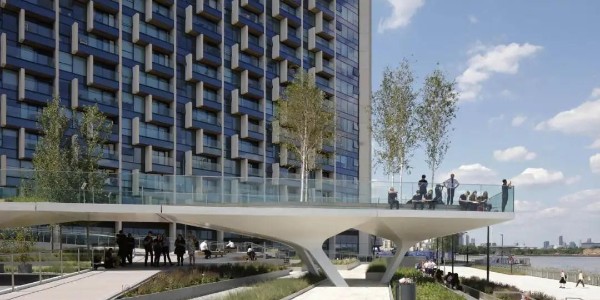 英國(guó)格林威治半島“潮汐”公共空間