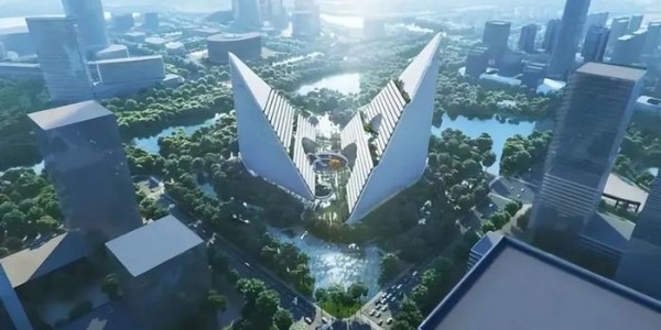 vivo全球AI研發(fā)中心項目最新進展，“V”形打造杭州未來新地標