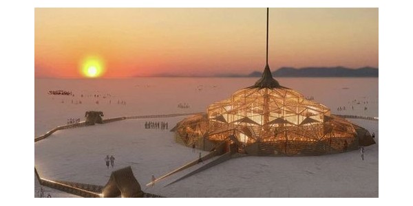 2023 年火人節(jié)神廟，倒置的沙漠之花！